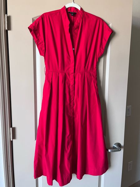 This poplin dress with pockets is under $53 and the sale ends today! I have it in red and navy! TTS! 

#LTKSaleAlert