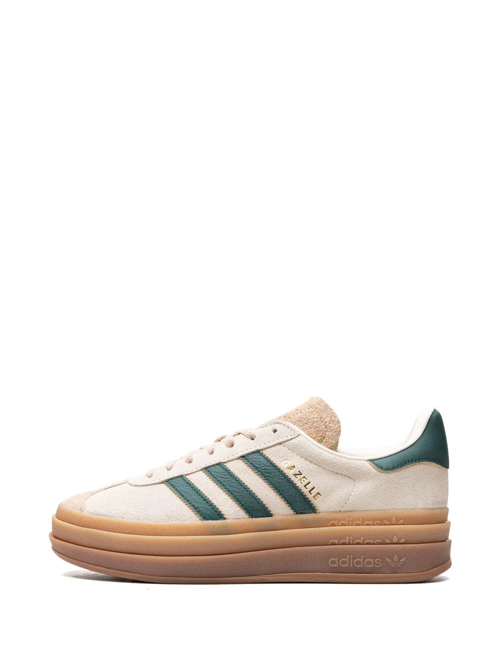 Adidas Gazelle Bold "Cream Collegiate/Green" Sneakers - Farfetch | Farfetch Global