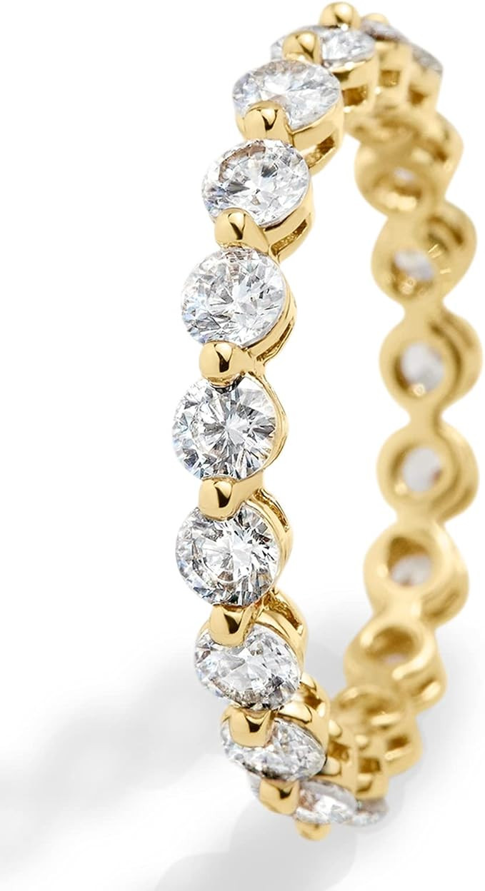 Fashion Classic 18K Gold Plated Titanium Steel Women Stacking Ring Best Gifts Couples Valentine's... | Amazon (US)