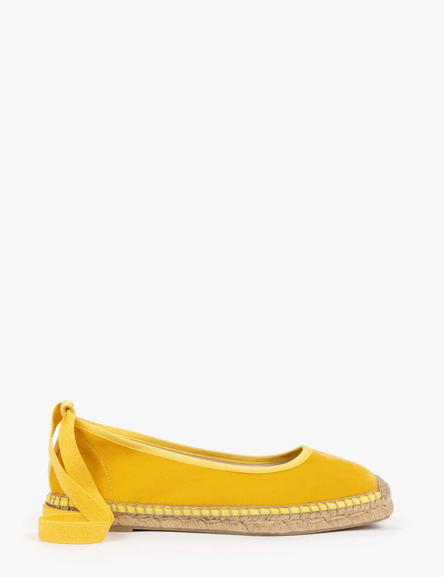 Allegra Velvet Espadrille in Lemon | Women's Espadrilles | Penelope Chilvers | Penelope Chilvers