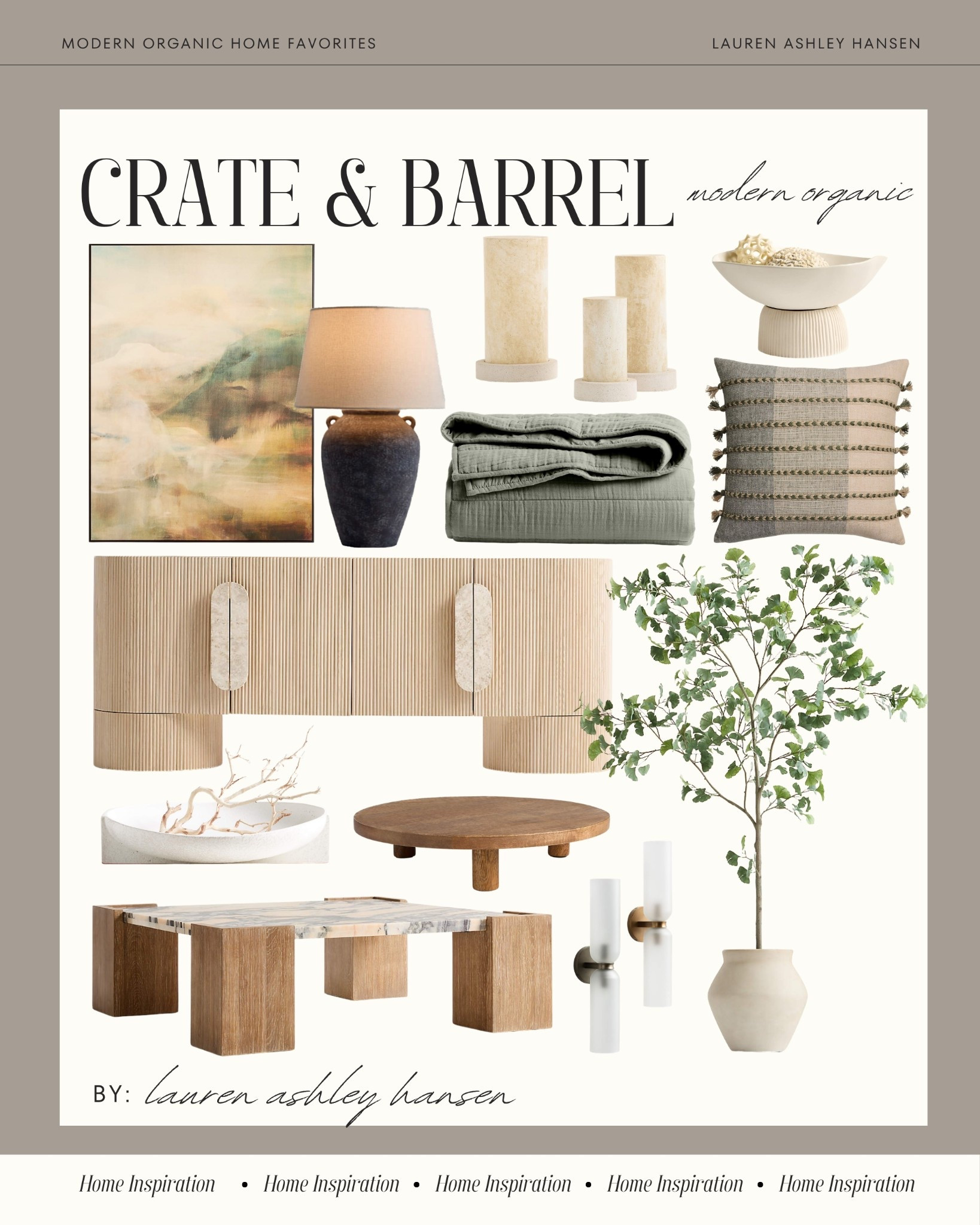 Crate & Barrel new arrivals and favorites for spring and summer! Beautiful earthy textures and tones, mixed materials, and soft textiles to bring everything together. 

#LTKHome