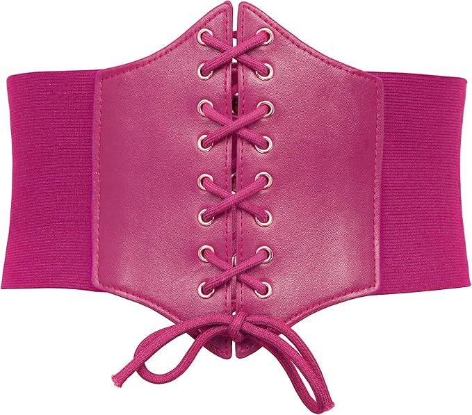 GRACE KARIN Lace-up Cinch Belt Tied Corset Elastic Waist Belt | Amazon (US)
