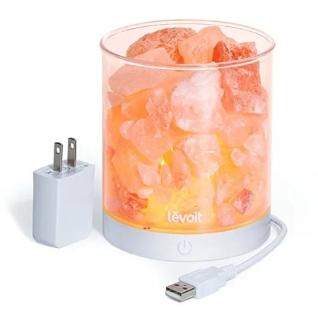 Levoit Cora Himalayan Salt Lamp, Natural Hymalain Pink Salt Rock Lamps, USB Himilian Sea Salt Crysta | Walmart (US)