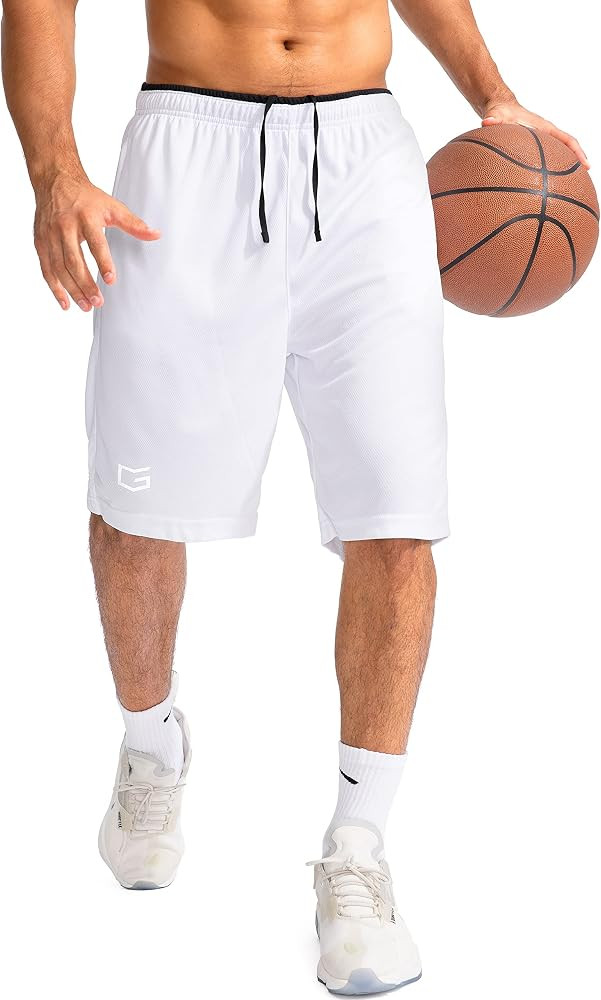 G Gradual Men's Basketball Shorts with Zipper Pockets Lightweight Quick Dry 11" Long Shorts for M... | Amazon (US)