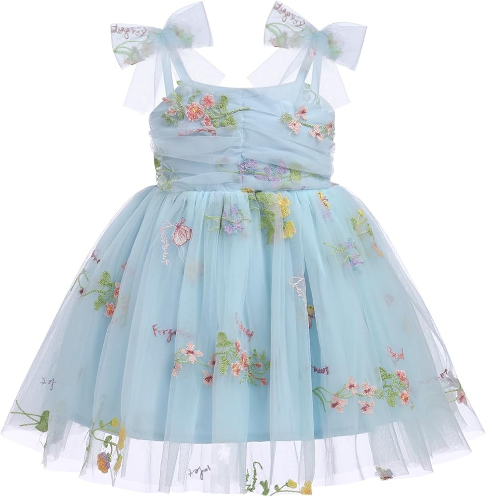 Baby Girl Birthday Dress Sleeveless Spaghetti Straps Princess Tutu Dress Toddler Cake Smash Party... | Amazon (US)