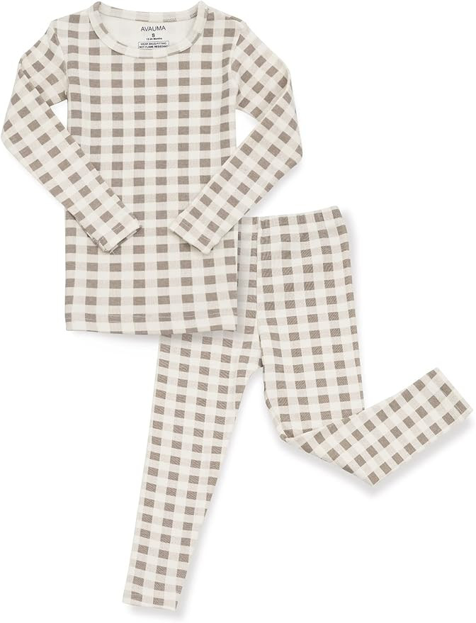 AVAUMA Baby Boys Girls Pajama Set 6M-7T Kids Cute Toddler Snug fit Pattern Design Pjs Cotton Slee... | Amazon (US)