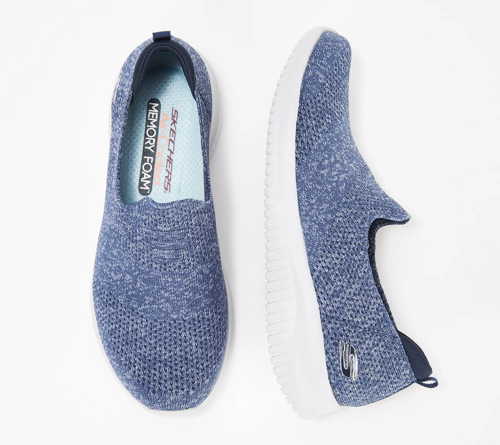 Skechers Ultra Flex Flat Washable Knit Slip-On Shoes - Harmonious | QVC