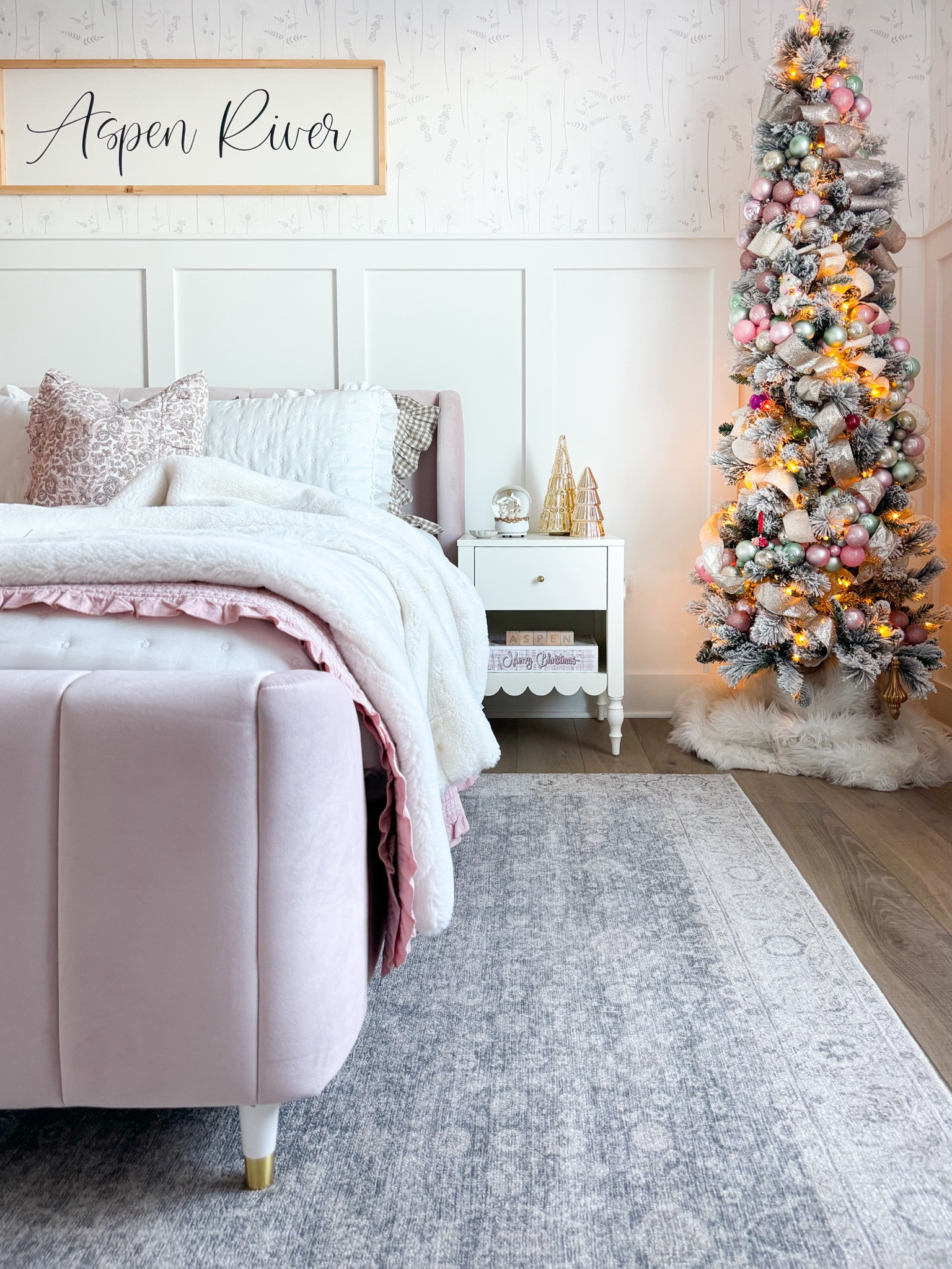 Loving aspens flocked tree. It's a must have every year in my home in her room  

#LTKStyleTip #LTKHome #LTKSaleAlert