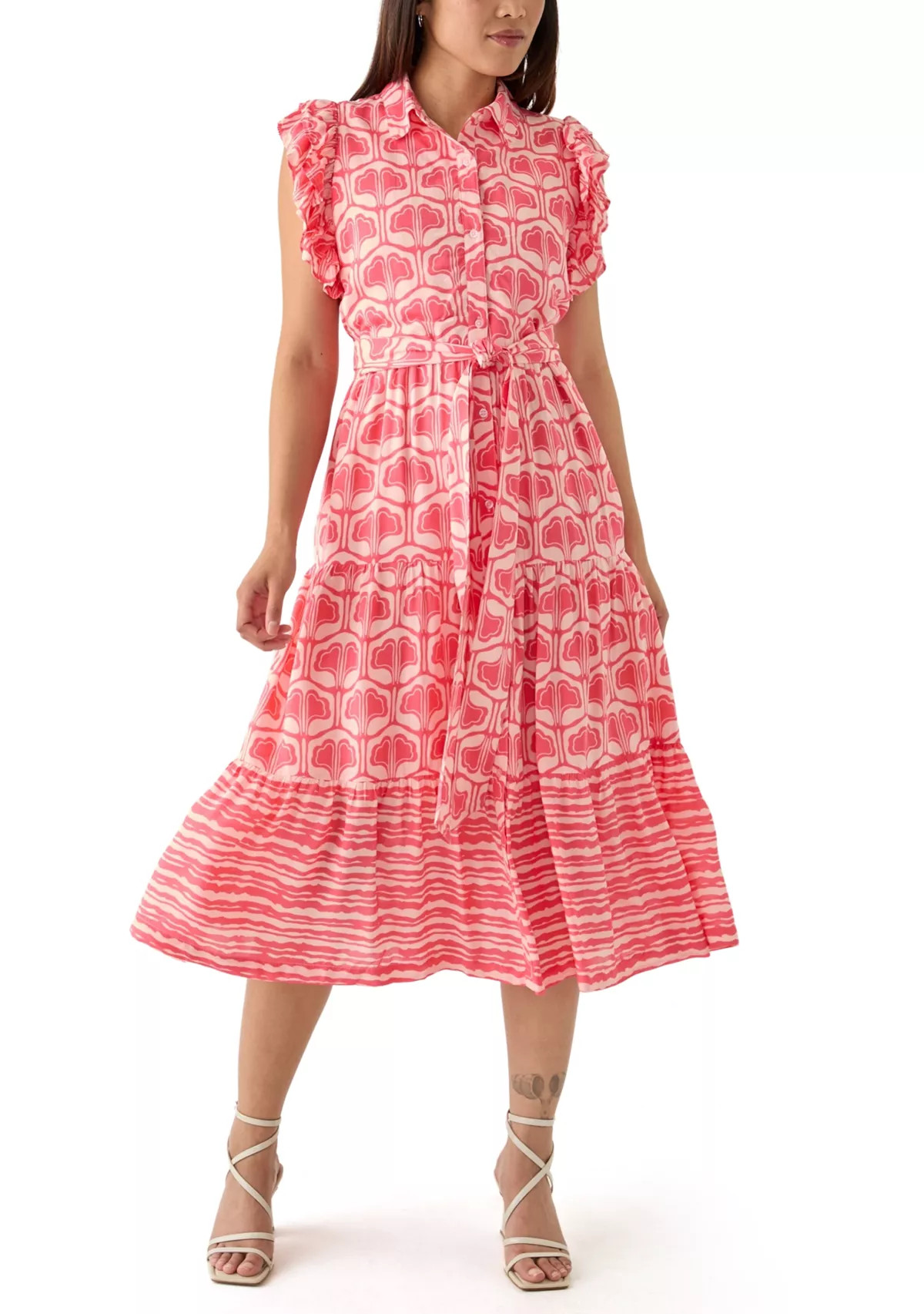 Women's Flutter Sleeve Floral Dress | Belk