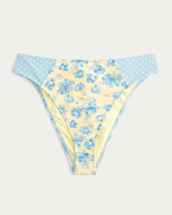 Curvy High-Leg Cheeky Bikini Bottom | Hollister (US)