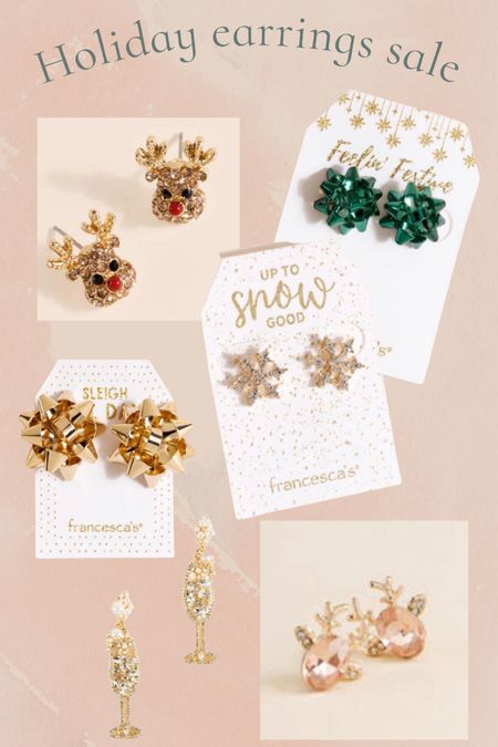 My favorite holiday earrings are on sale for only $10 each!! Francesca’s always has the cutest ones.. I own more than half of these 🤩🥰

❤️ Follow me on Instagram @TargetFamilyFinds 

#LTKCyberweek #LTKHoliday #LTKsalealert