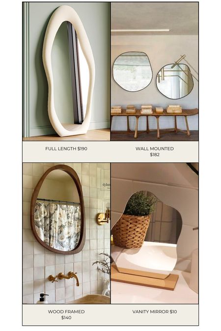 Organic shaped mirrors from Amazon

#LTKstyletip #LTKhome #LTKFind