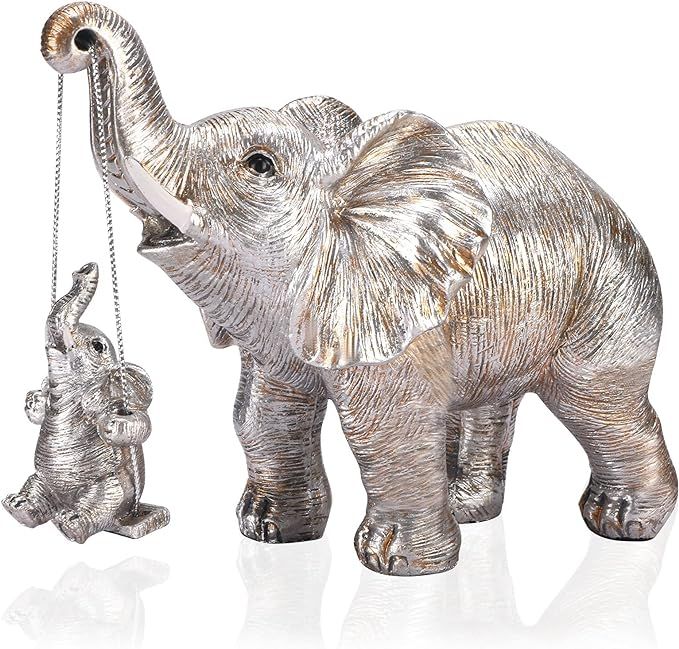 ZJ Whoest Elephant Statue. Elephant Decor Brings Good Luck, Health, Strength. Elephant Gifts for ... | Amazon (US)