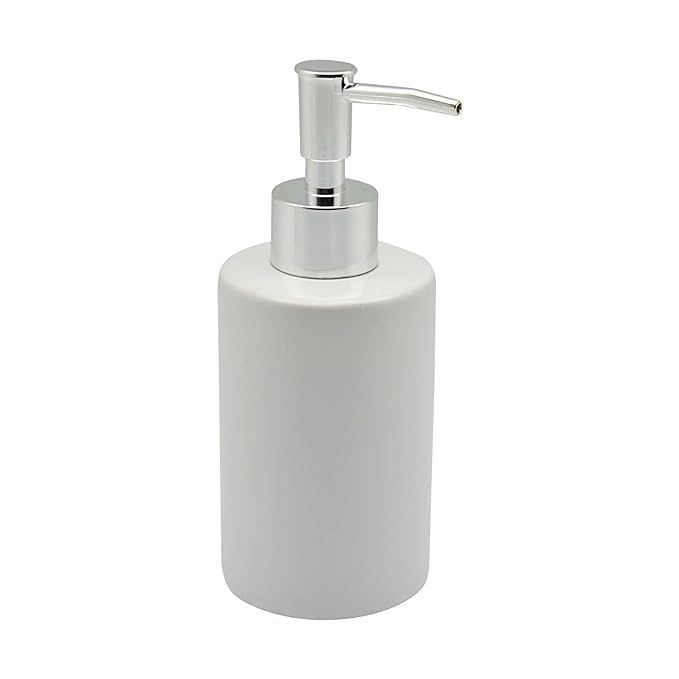 Harbour Housewares Glazed White Ceramic Soap Pump Dispenser, 280ml | Amazon (CA)