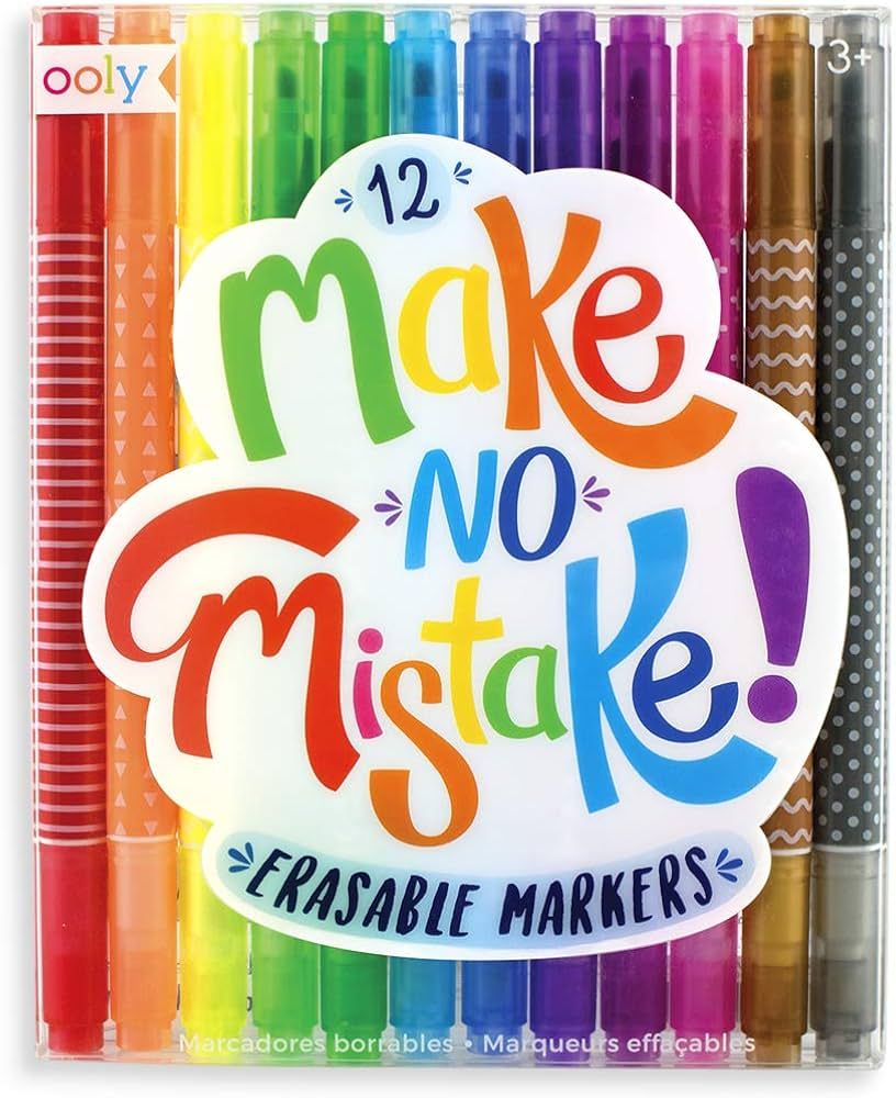 OOLY Make No Mistake Erasable Markers, Set of 12 | Amazon (US)