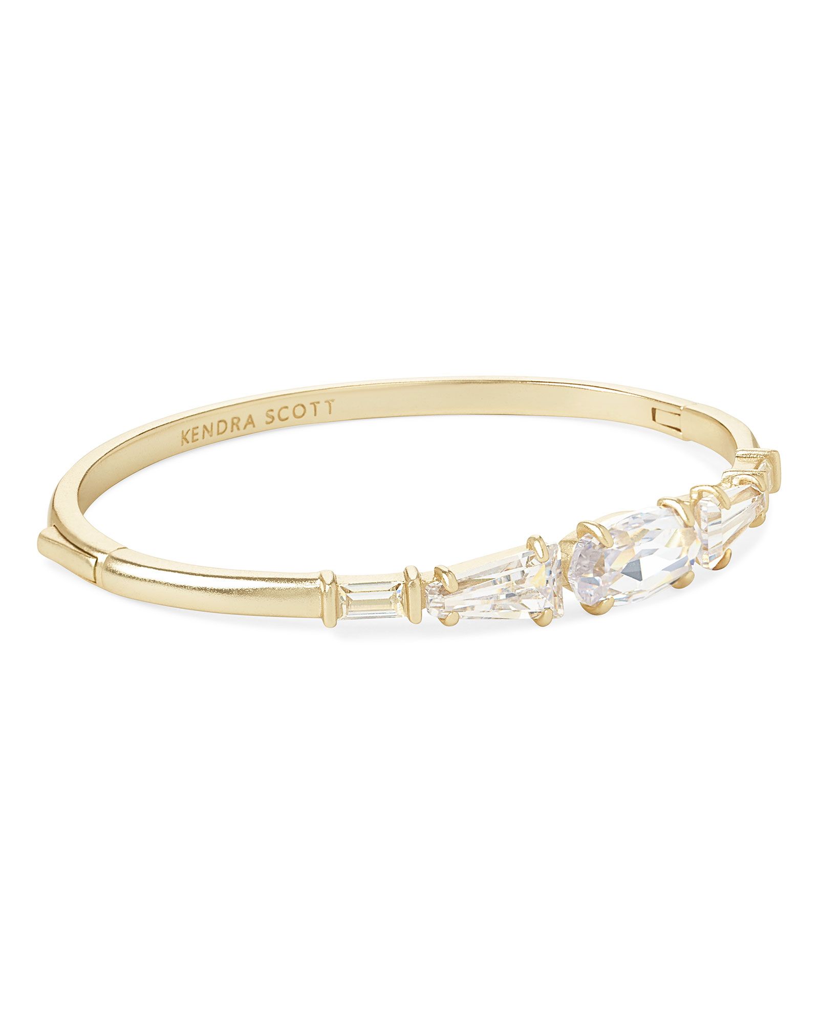 Ren Gold Cuff Bracelet in Lustre Glass | Kendra Scott