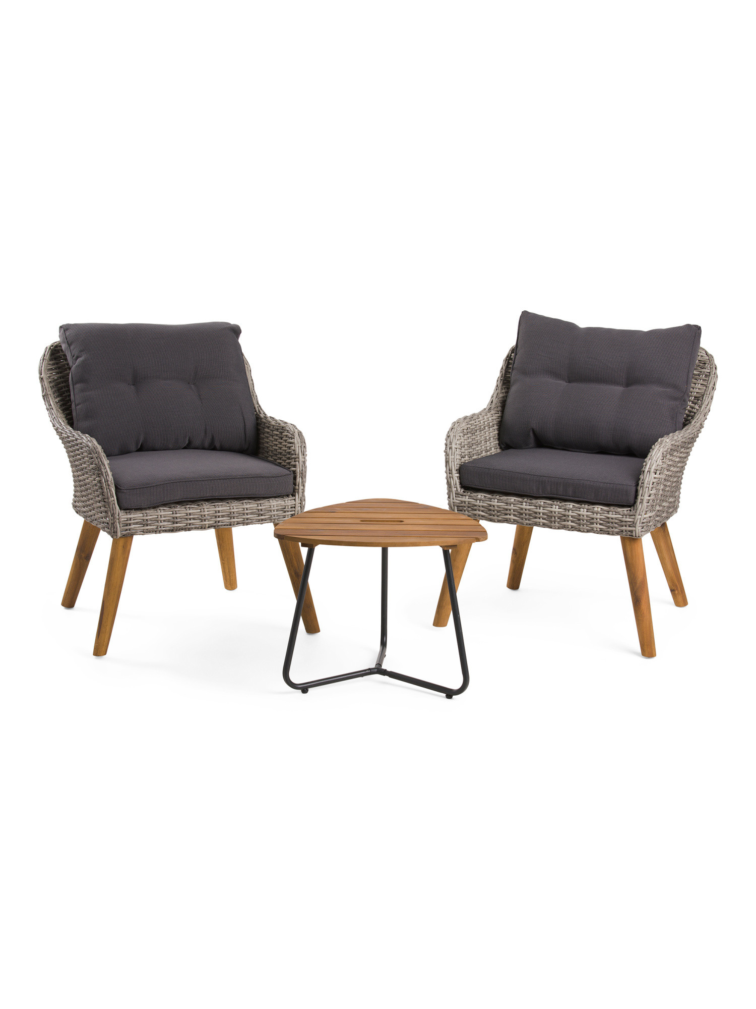 Outdoor Conway Bistro Set With Acacia Table | TJ Maxx