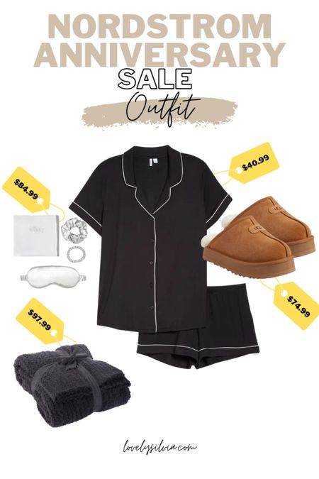 Nsale outfit idea! 

Nordstrom pajamas, black pjs, Ugg platform, sleep mask, sleep hair ties, black barefoot dreams blanket, Nordstrom anniversary sale, Nordstrom sale

#LTKxNSale #LTKsalealert #LTKhome