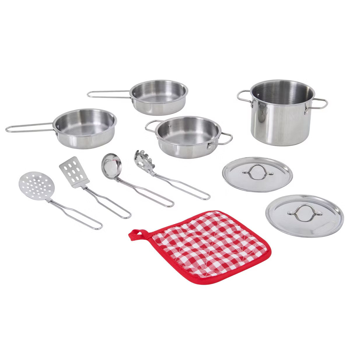 Teamson Kids Play Cooking Accessory Set Steel 11 pcs Frankfurt TK-M00001 | Target
