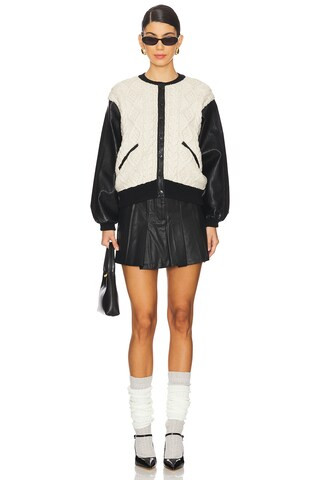 Fionn Jacket in Black Cream | Revolve Clothing (Global)