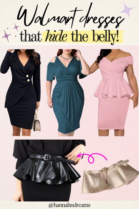 Whether you are mid size or plus size, a plum dress is always perfect for date night and anniversary. 

Affordable Walmart dress to hide the belly! 💕 When in doubt, go for peplum and ruched dress camouflage the mid section and fake the hourglass shape ❤️

#LTKfindsunder50 #LTKplussize #LTKmidsize