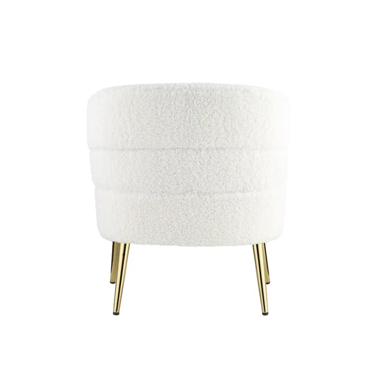 ACME Furniture Trezona Accent Chair, White Faux Sherpa | Walmart (US)