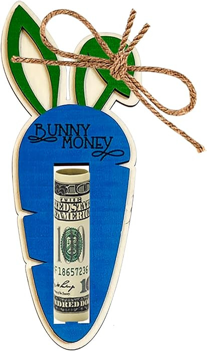 Easter Bunny Money Holder Carrot for Cash Gift,Cards Holder Basket Tag,Stuffers for Toddler,Kids,... | Amazon (US)
