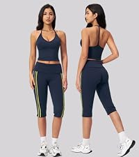 Capri 2 Piece Workout Sets for Women Gym Yoga Pilates Outfits | Amazon (US)