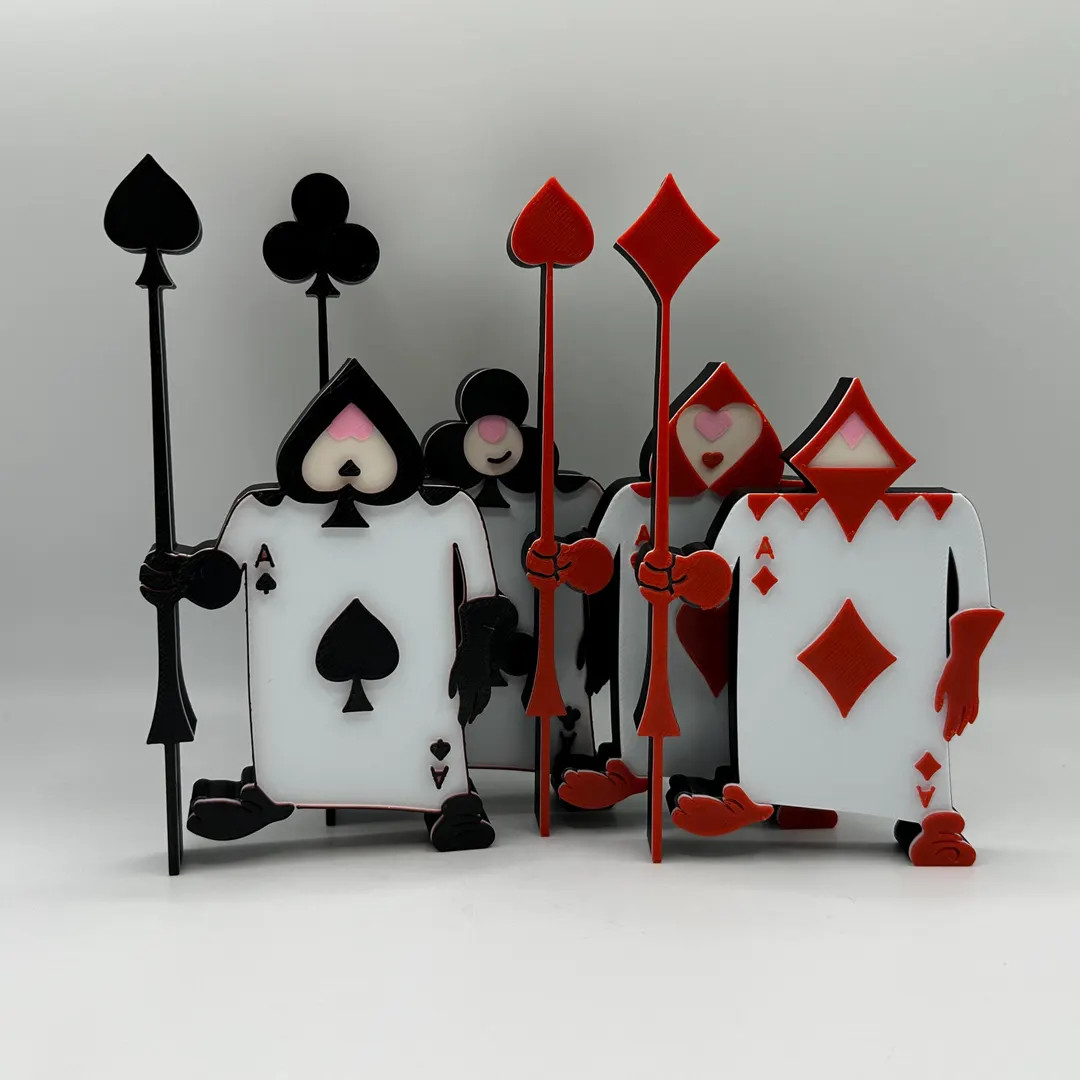 Disney's Alice in Wonderland Card Soldier Decorations 3d Printed - Etsy | Etsy (US)