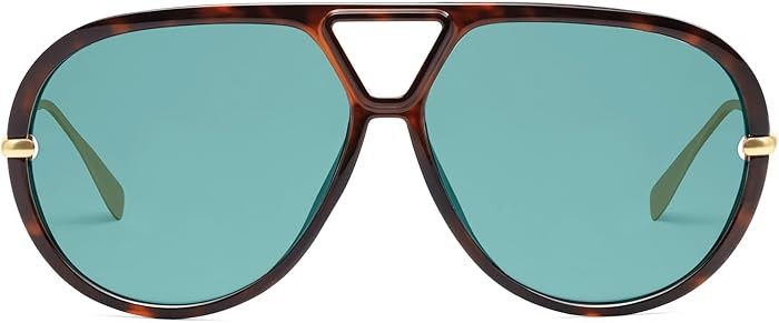 VANLINKER Oversized Trendy Polarized Aviator Sunglasses for Women Men Retro Round Sunglasses Vint... | Amazon (US)