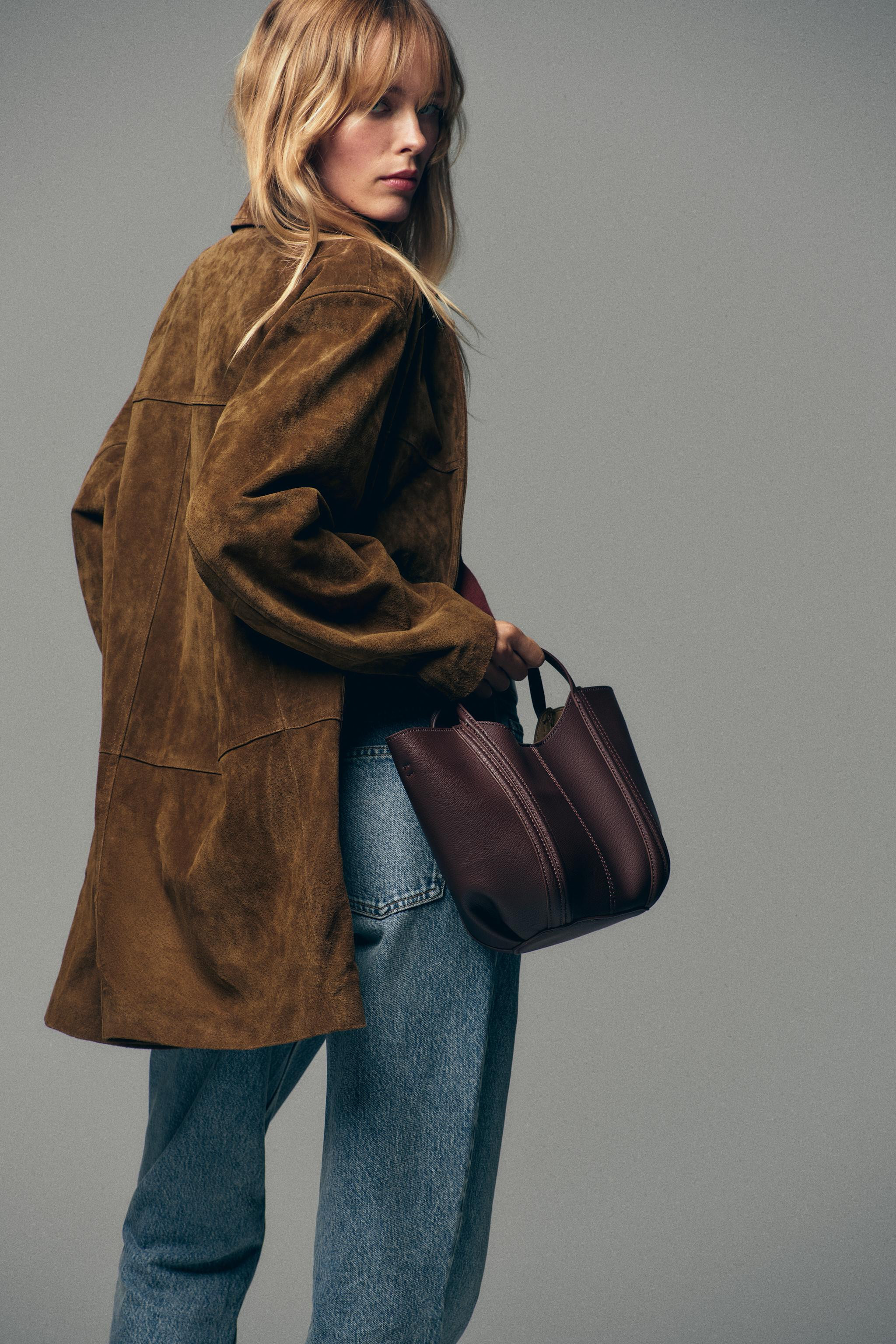 TOPSTITCHED MINI CITY BAG | Zara US