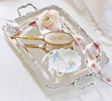 LoveShackFancy Silver Decorative Tray | Pottery Barn (US)