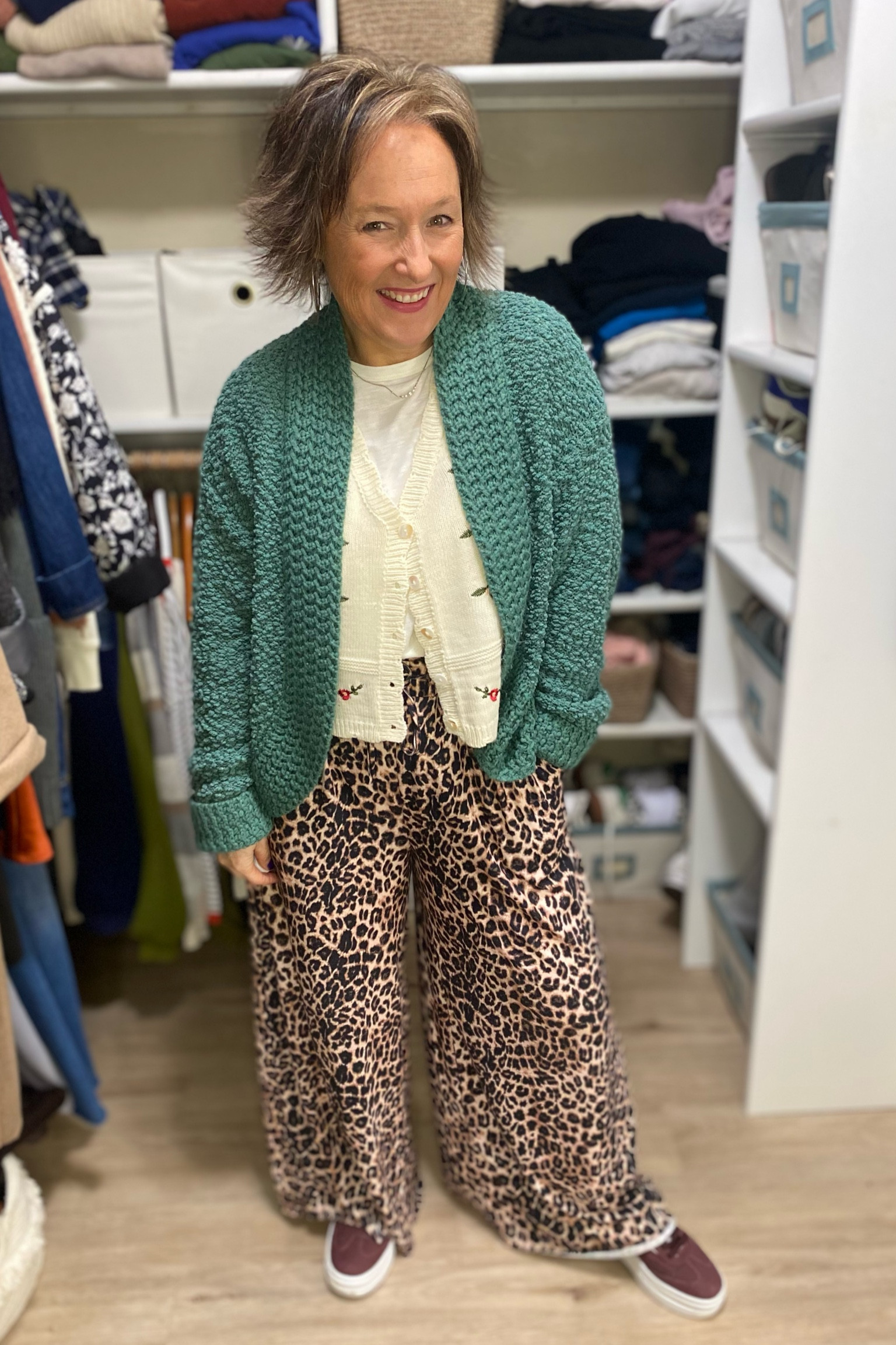 Wide Leg Leopard Pants Styled Casual

#LTKMidsize #LTKStyleTip #LTKOver40