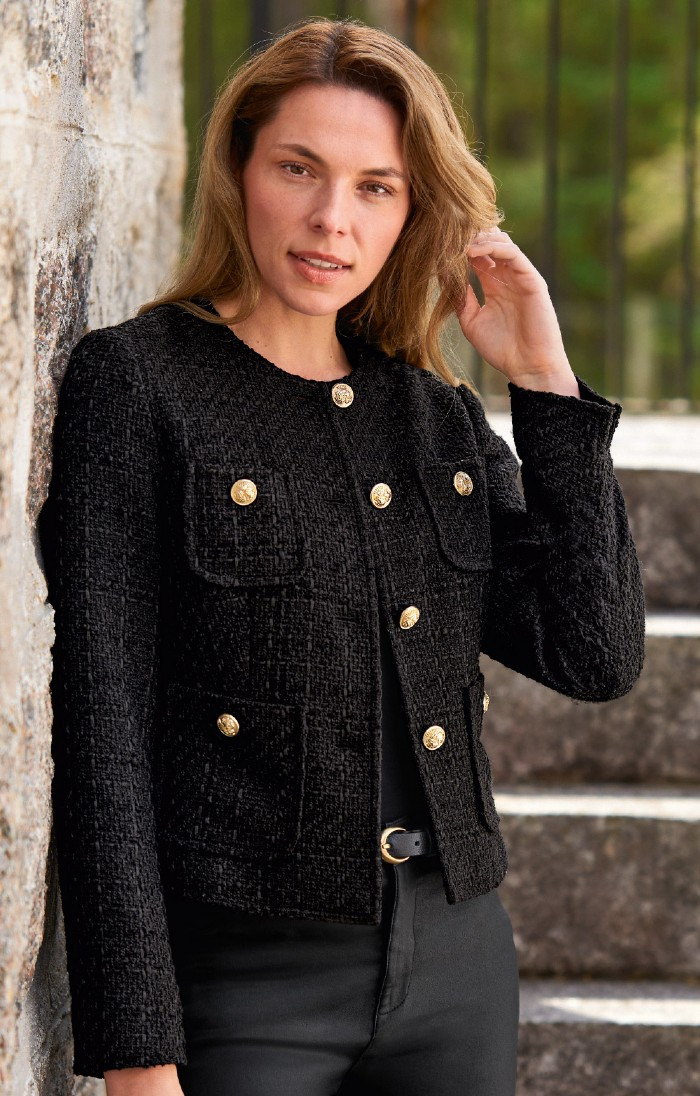 Ladies Short Boucle Jacket | The House Of Bruar