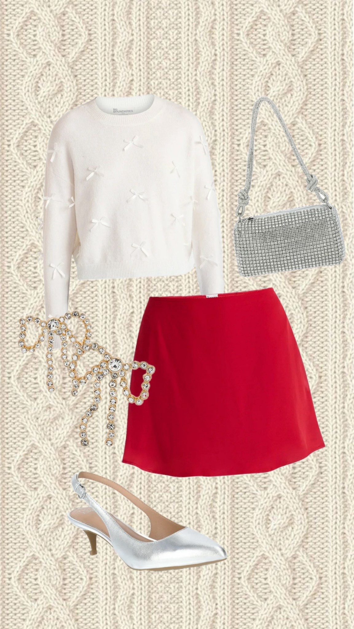 Easy and cute affordable Walmart outfit idea for the holidays and Christmas! I love the bow sweater and earrings! 

#LTKHoliday