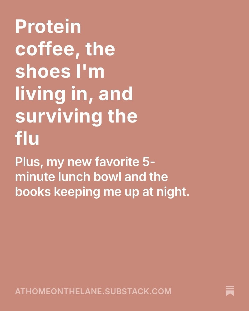 Thursday newsletter is LIVE and y’all, I have thoughts. ☕🤧 ((like always))

This week I’m sharing the protein coffee recipe I’ve been making on repeat, the most comfortable everyday shoes I’ve found in forever, a real honest chat about getting through a rough week with the flu, my new favorite 5-minute lunch bowl, and the book that had me reading way past midnight.

Oh — and we’re also talking about what’s going on in the world, because in this space we do real and cozy. Both things can exist. 🌿

Swipe through for a little peek, then come read the full thing on Substack — link on my IG. 💌 It’s free and it’s basically like getting a cozy little letter from me every week.



#LTKdayinmylife #LTKHome #LTKmomlife