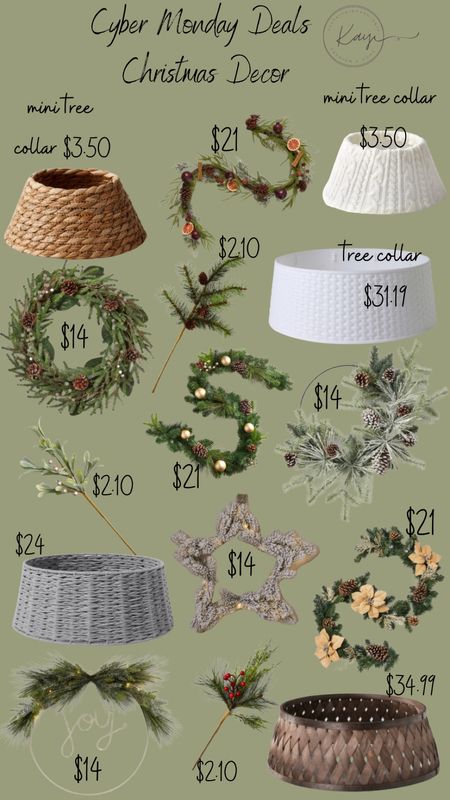 Cyber Monday Deal Target! 
Found some really cute and well priced Christmas decor. From garland to tree collars. 

#cybermonday #christmasdecor #targetfinds 

#LTKsalealert #LTKHoliday #LTKhome