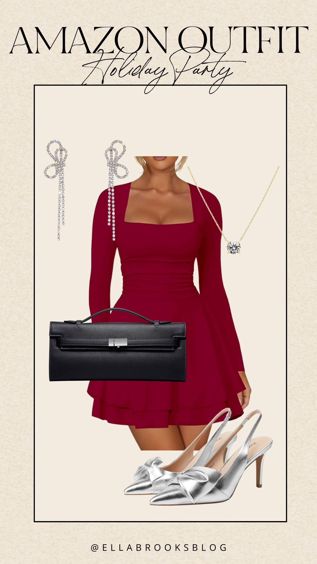 Amazon holiday party outfit ❤️

Christmas party, holiday dress, red ruffle dress, bow heels, evening bag, Amazon fashion

#LTKSeasonal #LTKHoliday #LTKFindsUnder100