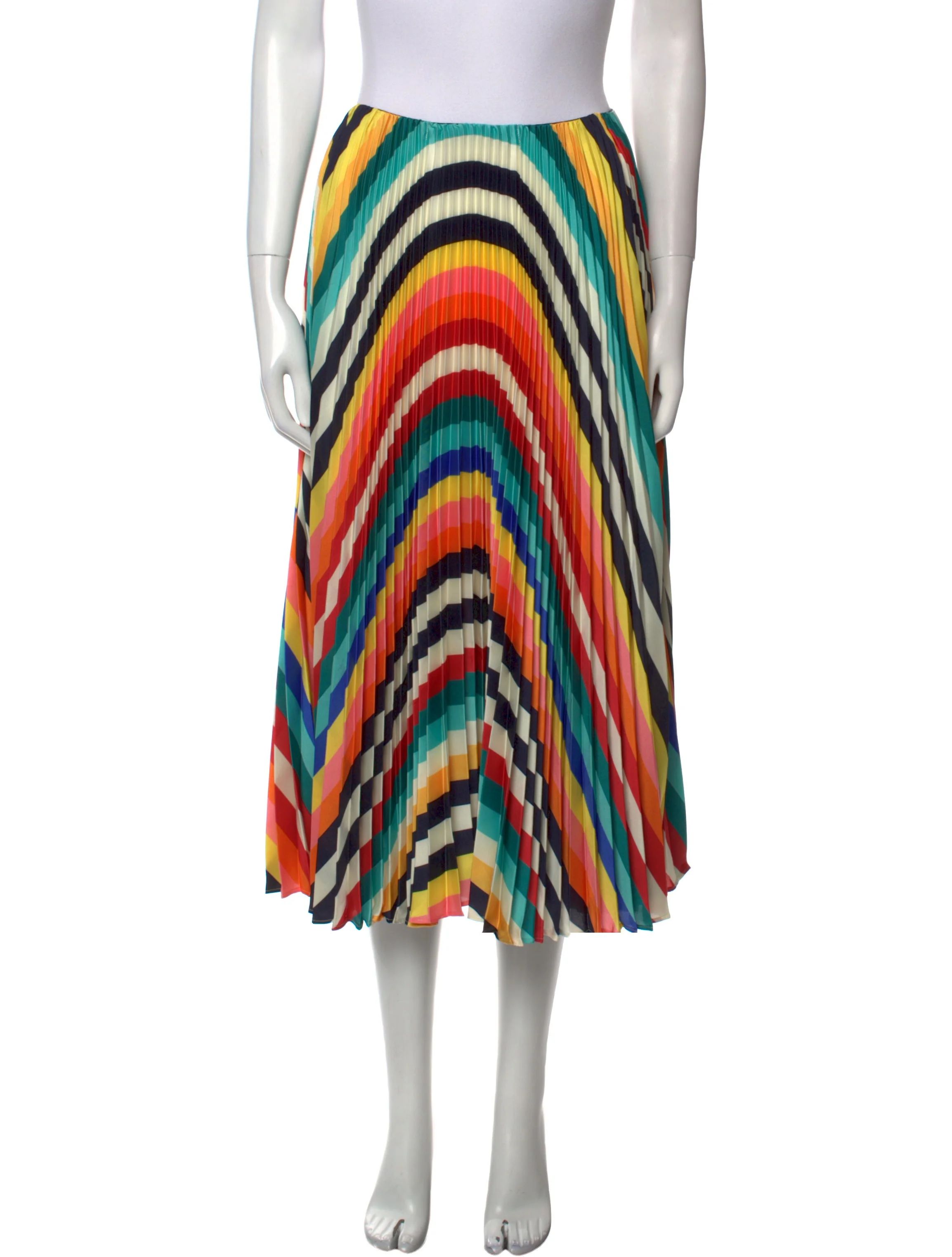 Striped Midi Length Skirt | The RealReal