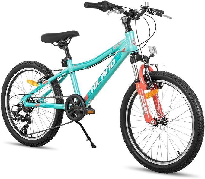 Hiland 26 Inch Mountain Bike for Women,21 Speed with Lock-Out Suspension Fork,Dual Disc Brakes,Al... | Amazon (US)
