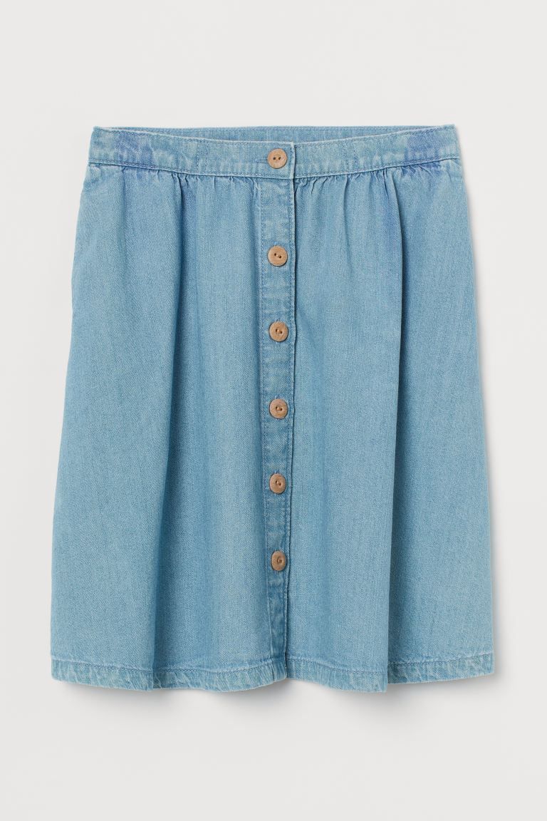 Lyocell-blend Denim Skirt | H&M (US + CA)