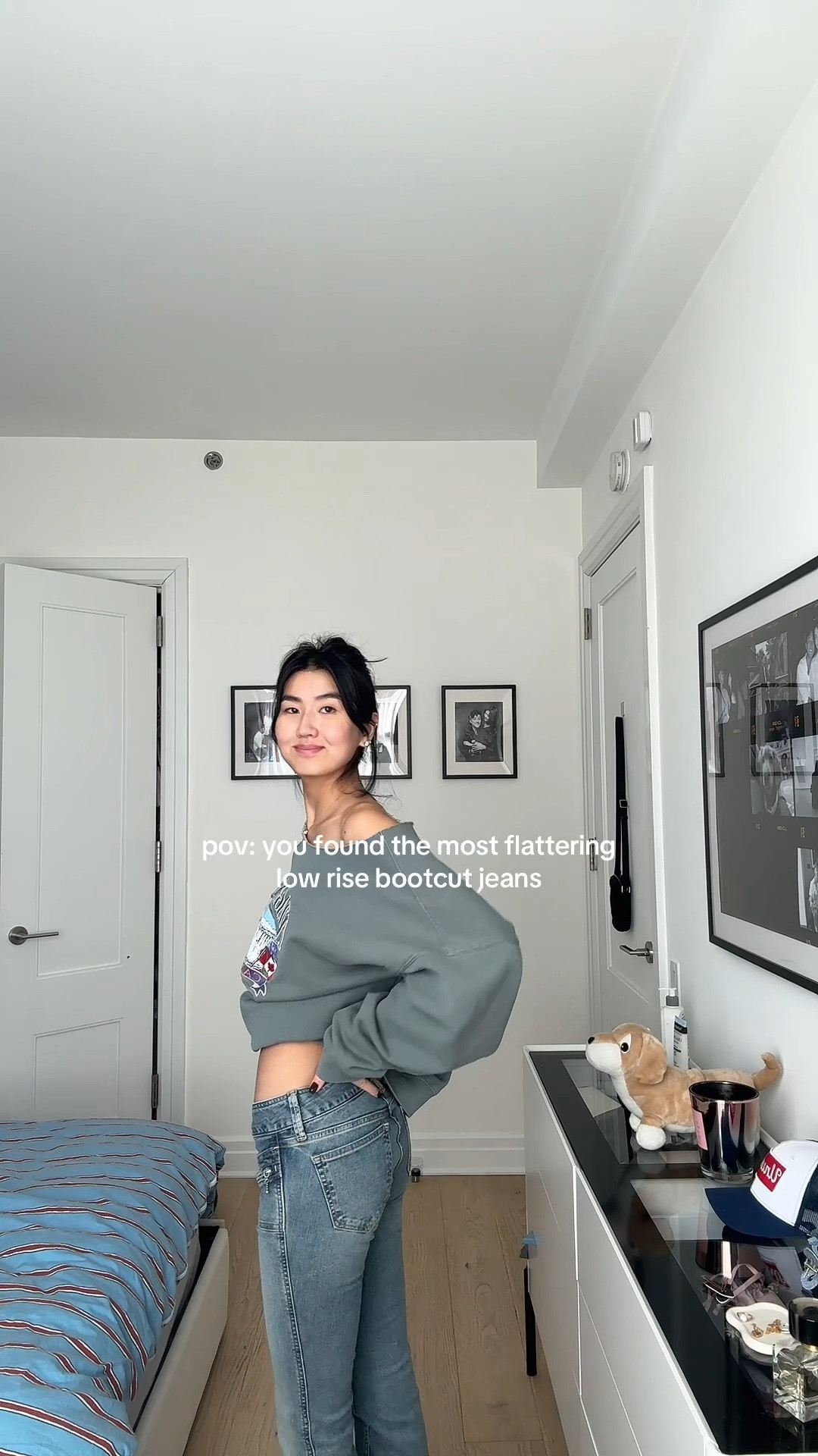 pov: you found the cutest flattering low rise bootcut jeans 

#LTKgrwm #LTKstorytime #LTKootd