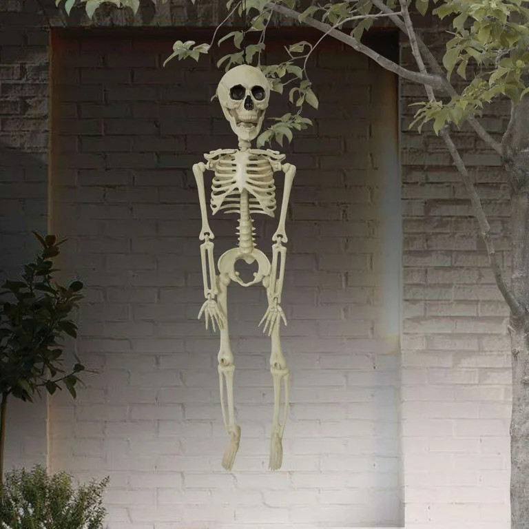 Halloween 16" Mini Poseable Skeleton Outdoor Decoration, by Way To Celebrate | Walmart (US)