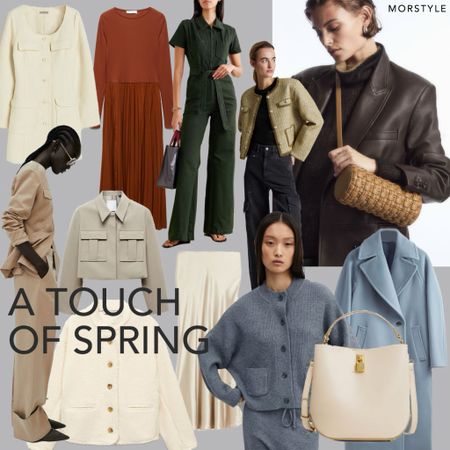 A touch of spring 

Wide leg trousers, blue coat, spring coat, green jumpsuit, cream bag, cream dress 

#LTKstyletip #LTKSeasonal #LTKeurope