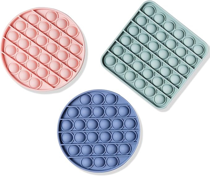 Pop It Fidget Toy Pack of 3 Pastel Pop Its for Girls Toddlers Boys and Adults Simple Dimple Game ... | Amazon (US)