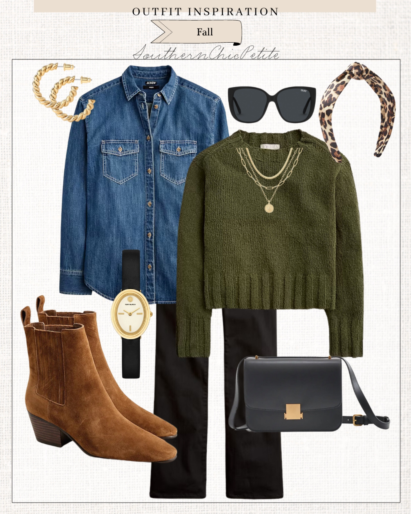 Fall Outfit • Jeans • Chelsea Boots • Gold Earrings • Casual Outfit • Business Casual • Capsule Wardrobe 

#LTKOver40 #LTKShoeCrush #LTKSeasonal