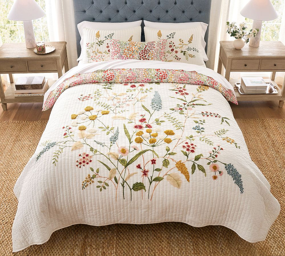 Spring Floral Bouquet Quilted Sham | Pottery Barn (US)