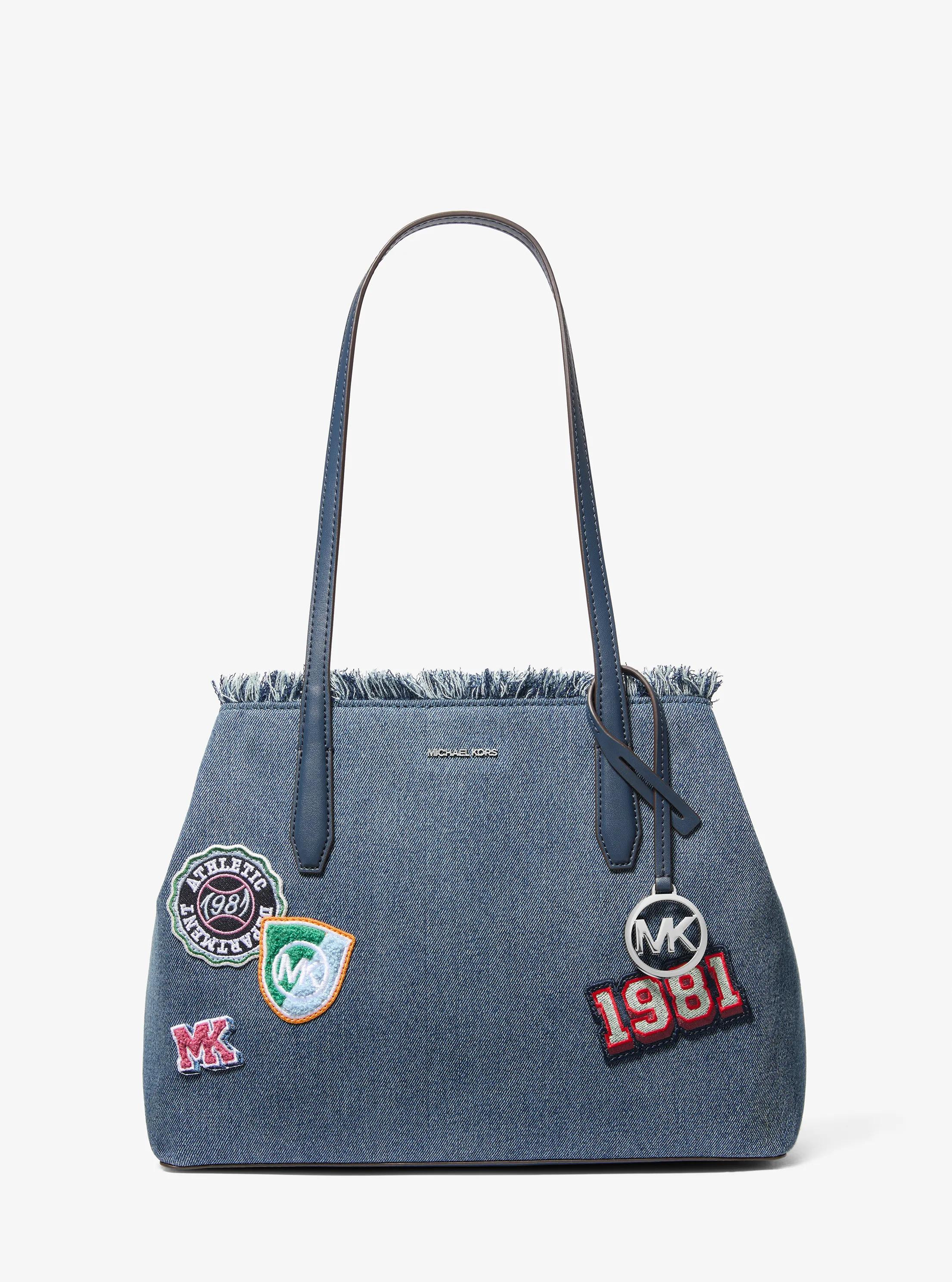 Avalon Medium Embellished Denim Convertible Tote Bag | Michael Kors US