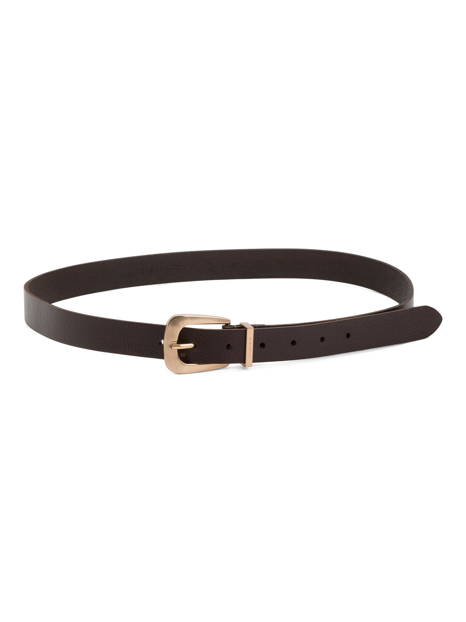Leather 25mm Casual Belt With Metal Keeper | TJ Maxx