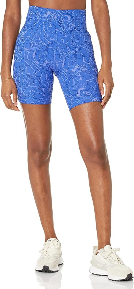 Amazon Essentials Women's Active Sculpt Moisture-Wicking High Waist Biker Shorts with Pockets | Amazon (US)